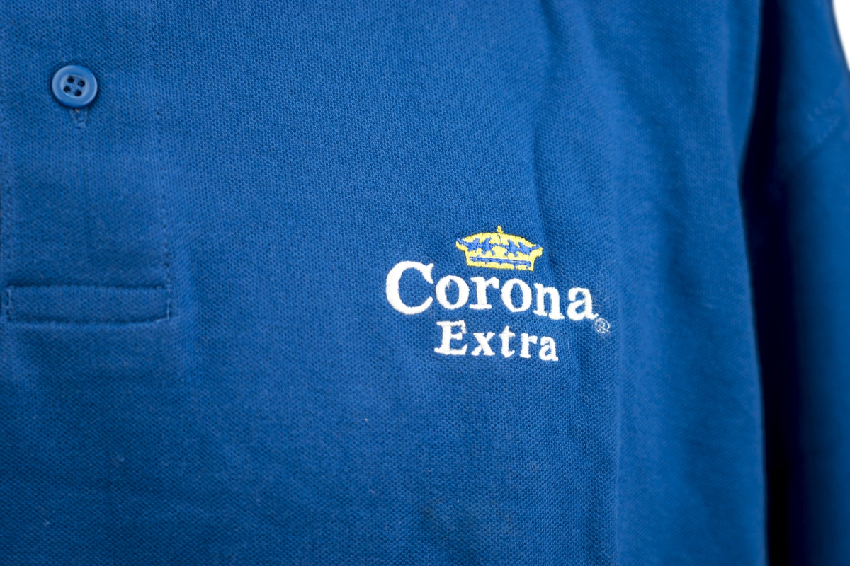1x Corona beer polo męskie niebieskie rozmiar XL – Widok 3