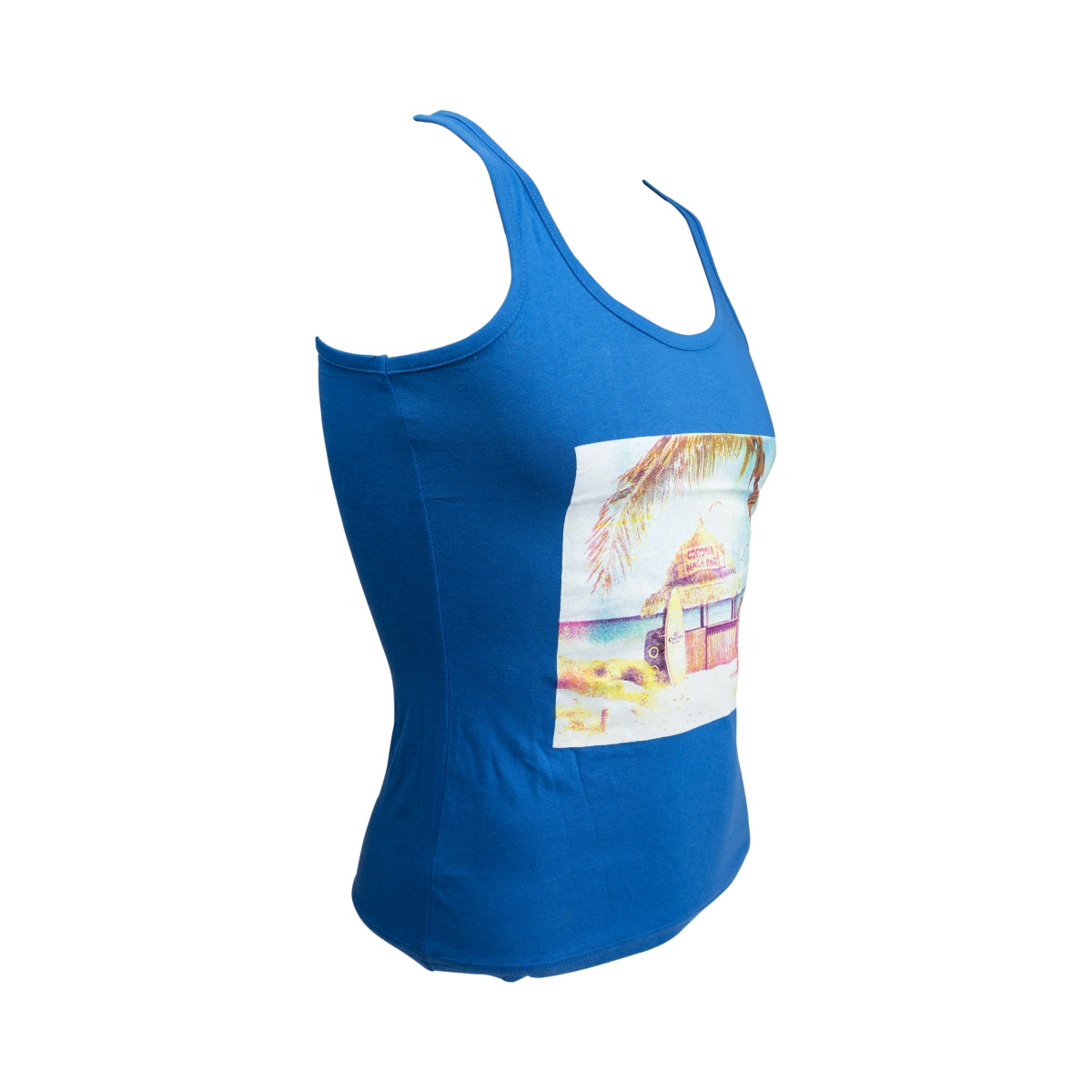 1x Corona beer tank top damski niebieski z motywem rozmiar S – Widok 2