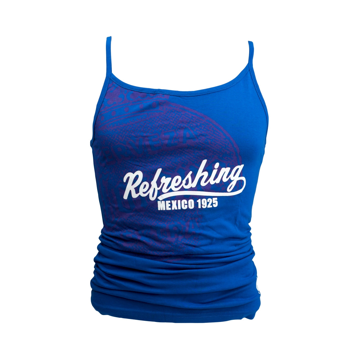 1x Corona beer tank top damski niebieski odświeżający rozmiar M