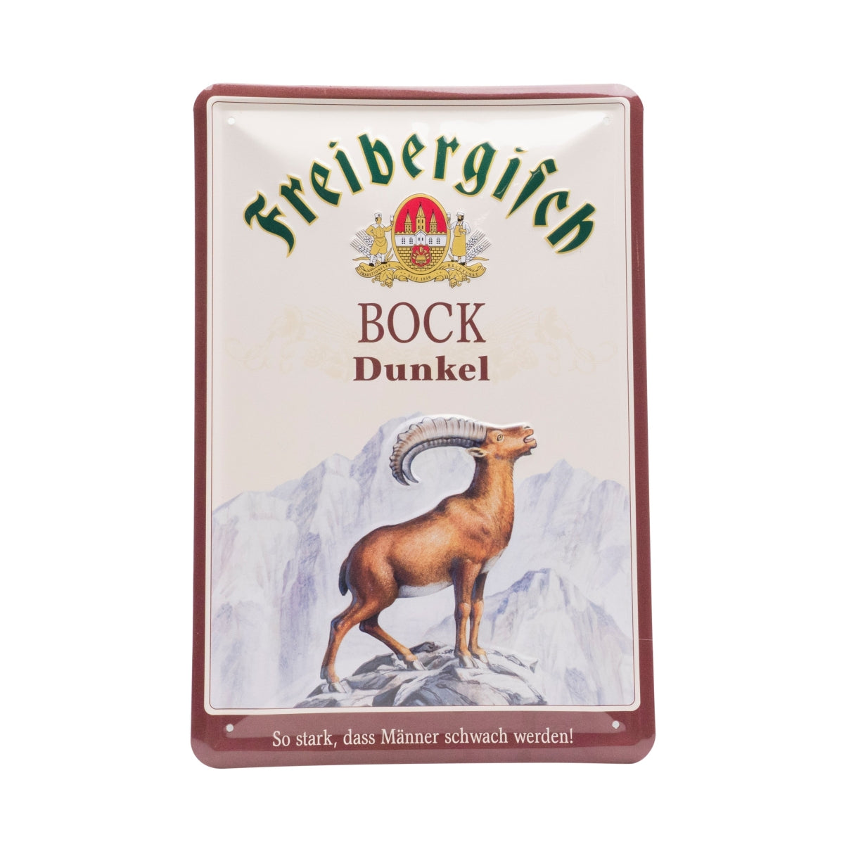 1x puszka piwa Freiberg z napisem Freibergisch Bock Dunkel