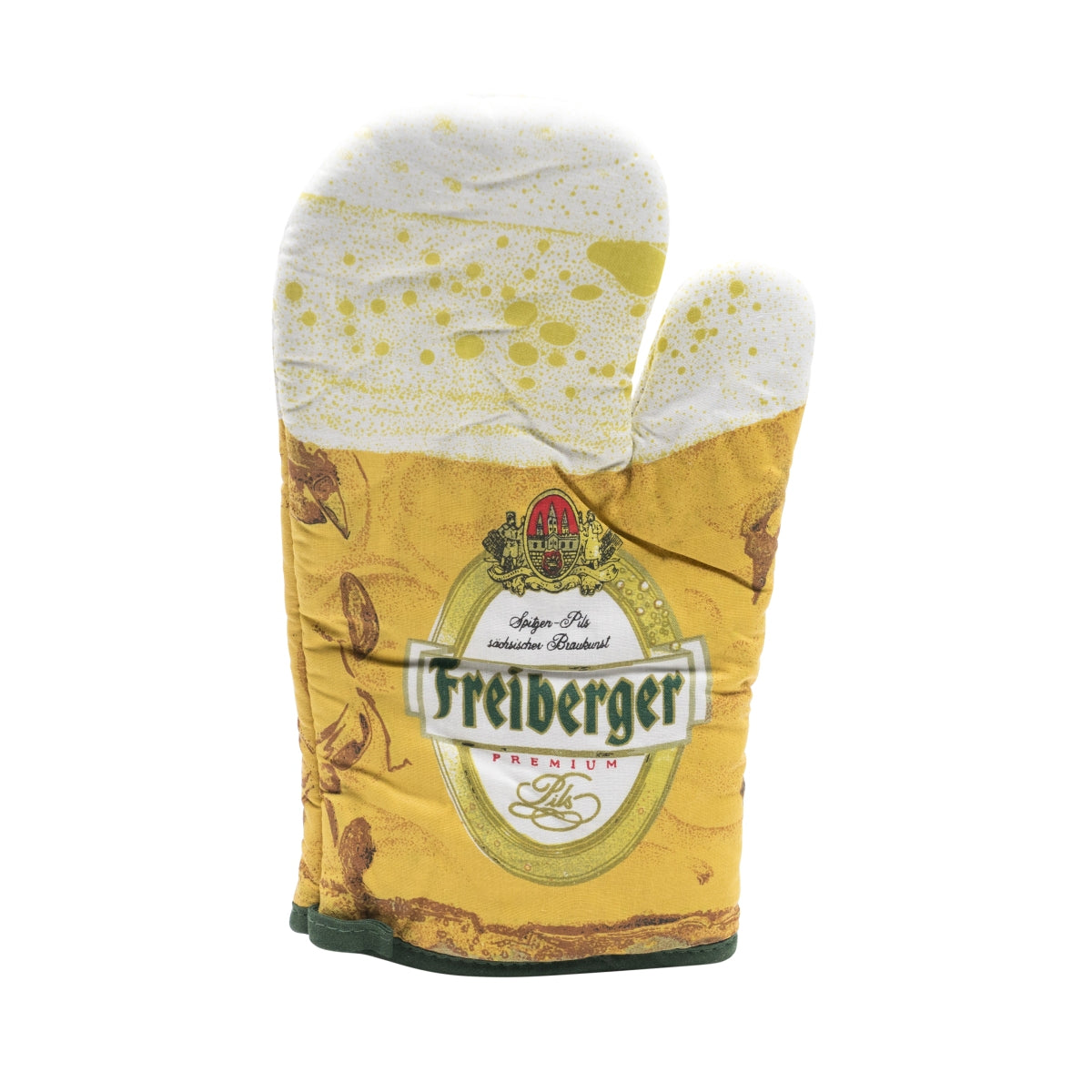 1x Rękawica do grillowania piwa Freiberger żółta