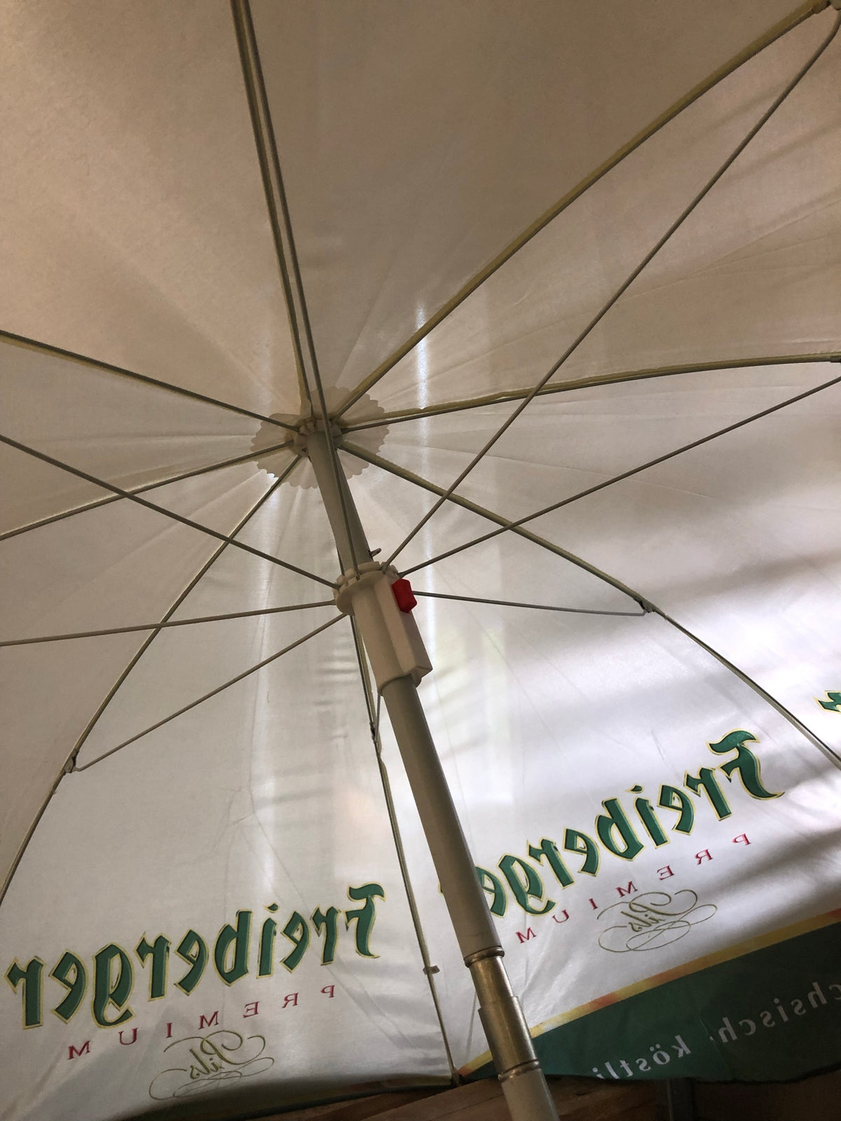 1x Parasol piwny Freiberger żółto-zielony 1,50m – Widok 4