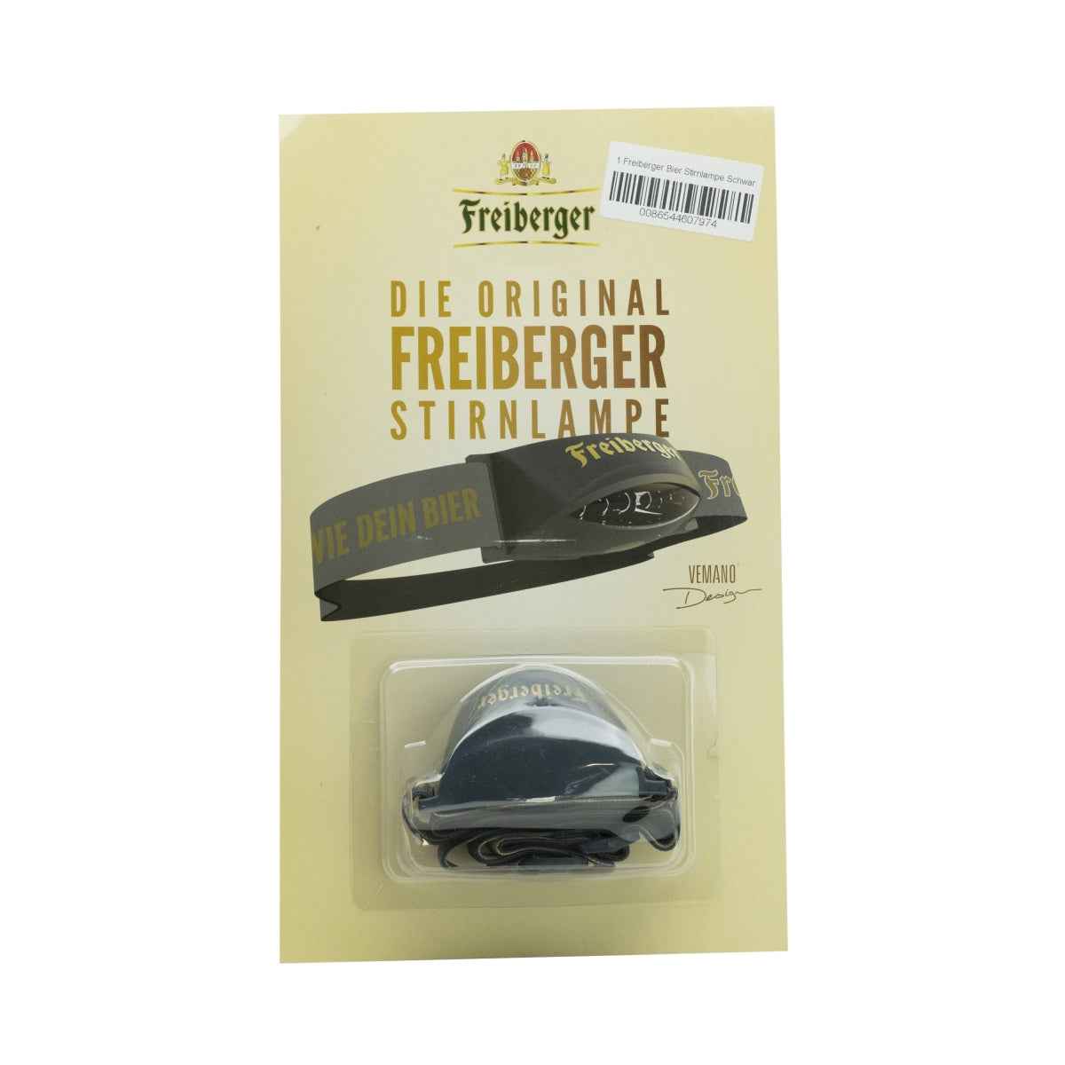 1x Freiberger Beer Headlamp Black Vemano