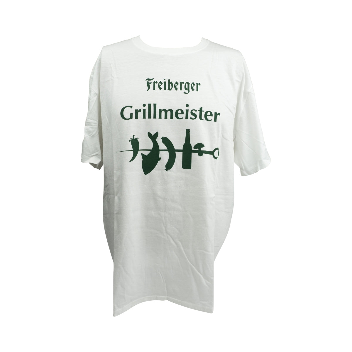 1x Freiberger piwo Koszulka Grillmeister biały/zielony XL