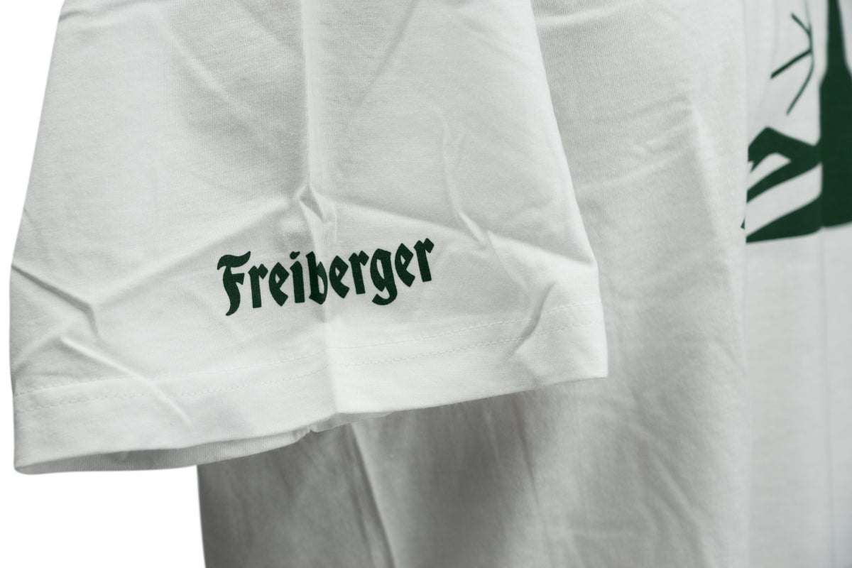 1x Freiberger piwo Koszulka Naturbursche biały/zielony XL – Widok 3
