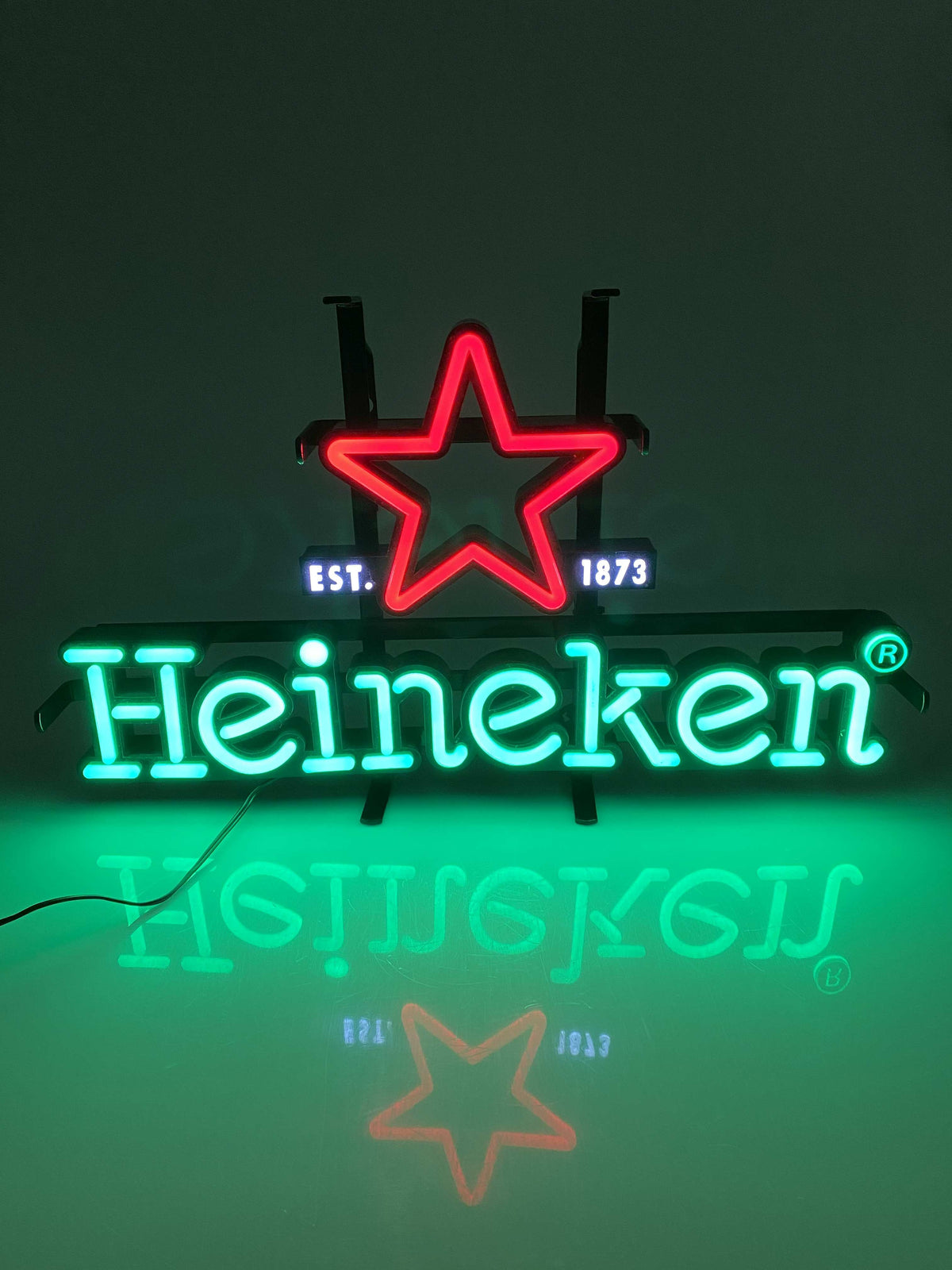 1x neon piwa Heineken z małym napisem – Widok 6