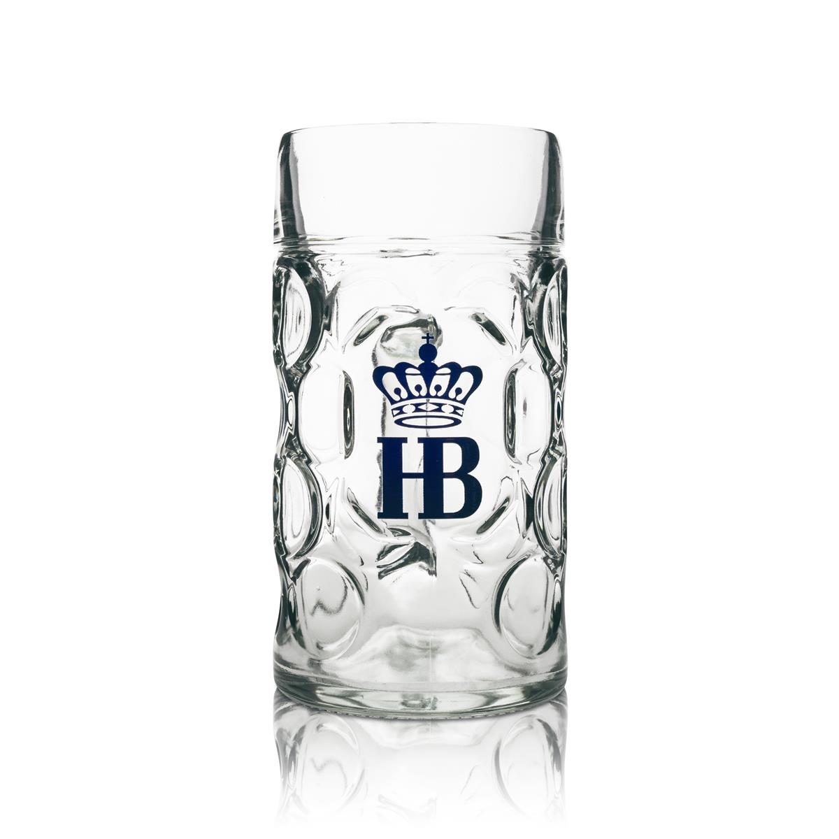 1x Szklanka do piwa Hofbräu Munich 1l Maßkrug HB