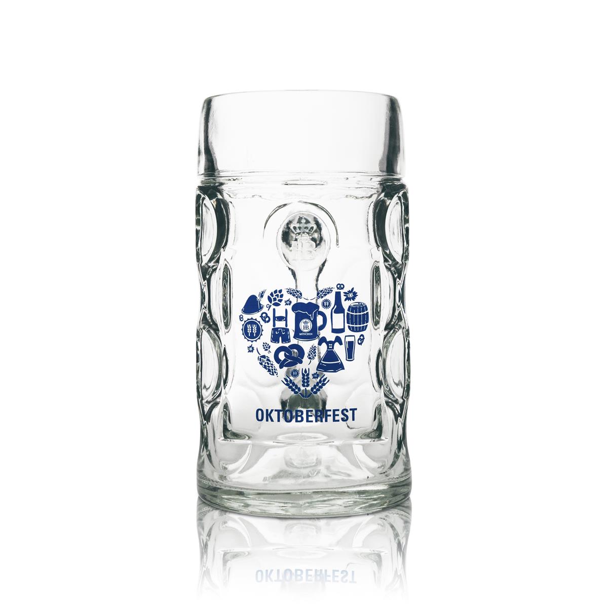 1x szklanka do piwa Hofbräu Munich 1l Maßkrug wersja Oktoberfest
