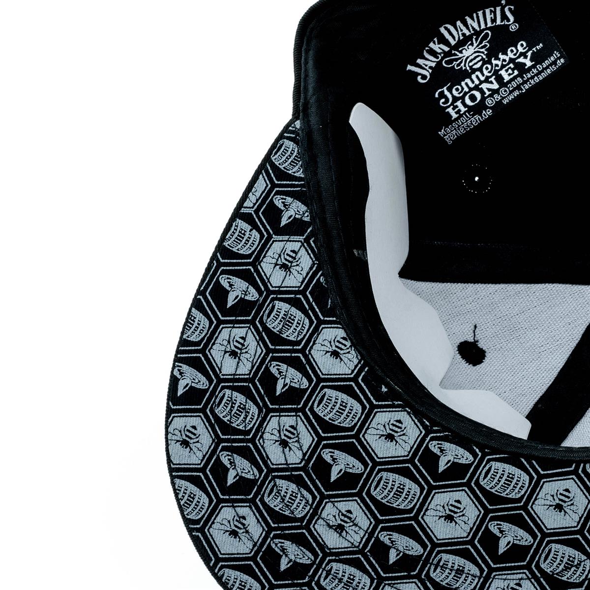 1x Jack Daniels Whiskey Cap Snapback "Honey" Black – Widok 4