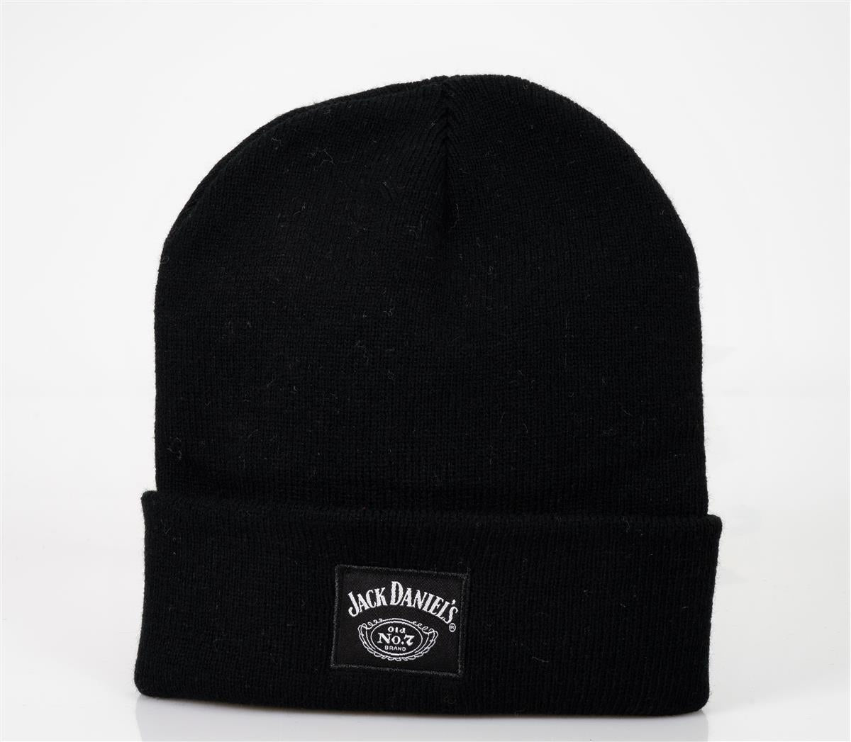 1x Jack Daniels Whiskey Beanie Czarna składana czapka