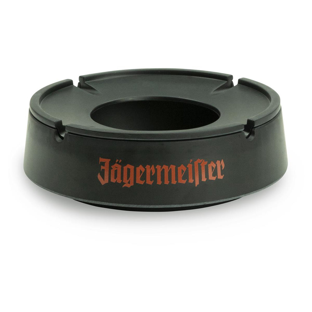 1x Plastikowa czarna popielniczka na likier Jägermeister