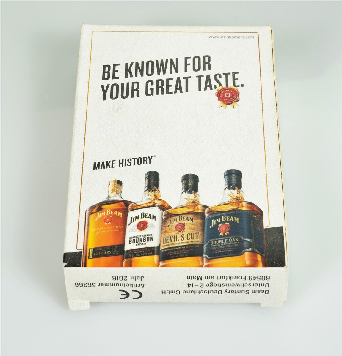 1x gra karciana Jim Beam Whiskey w białym pudełku
