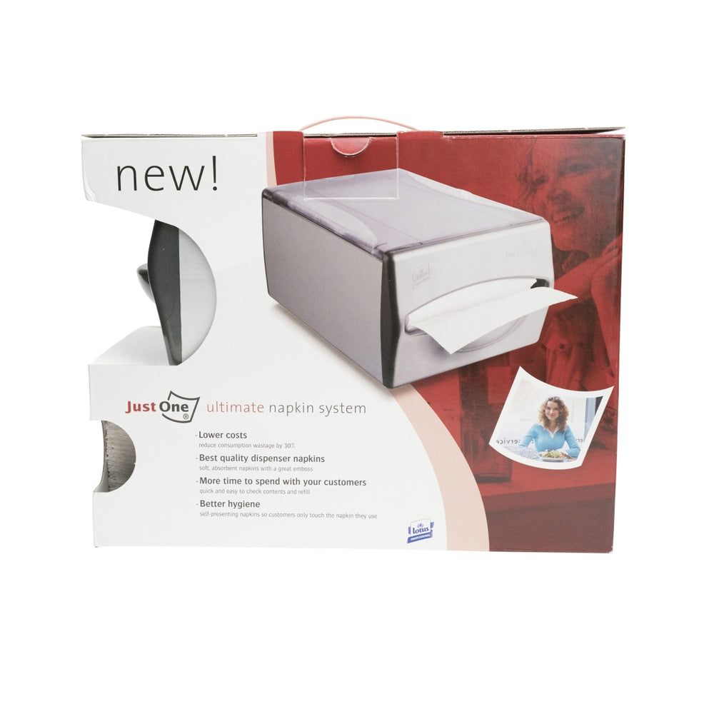 1x dozownik serwetek Just One Lotus Ultimate Napkin System + 600 serwetek