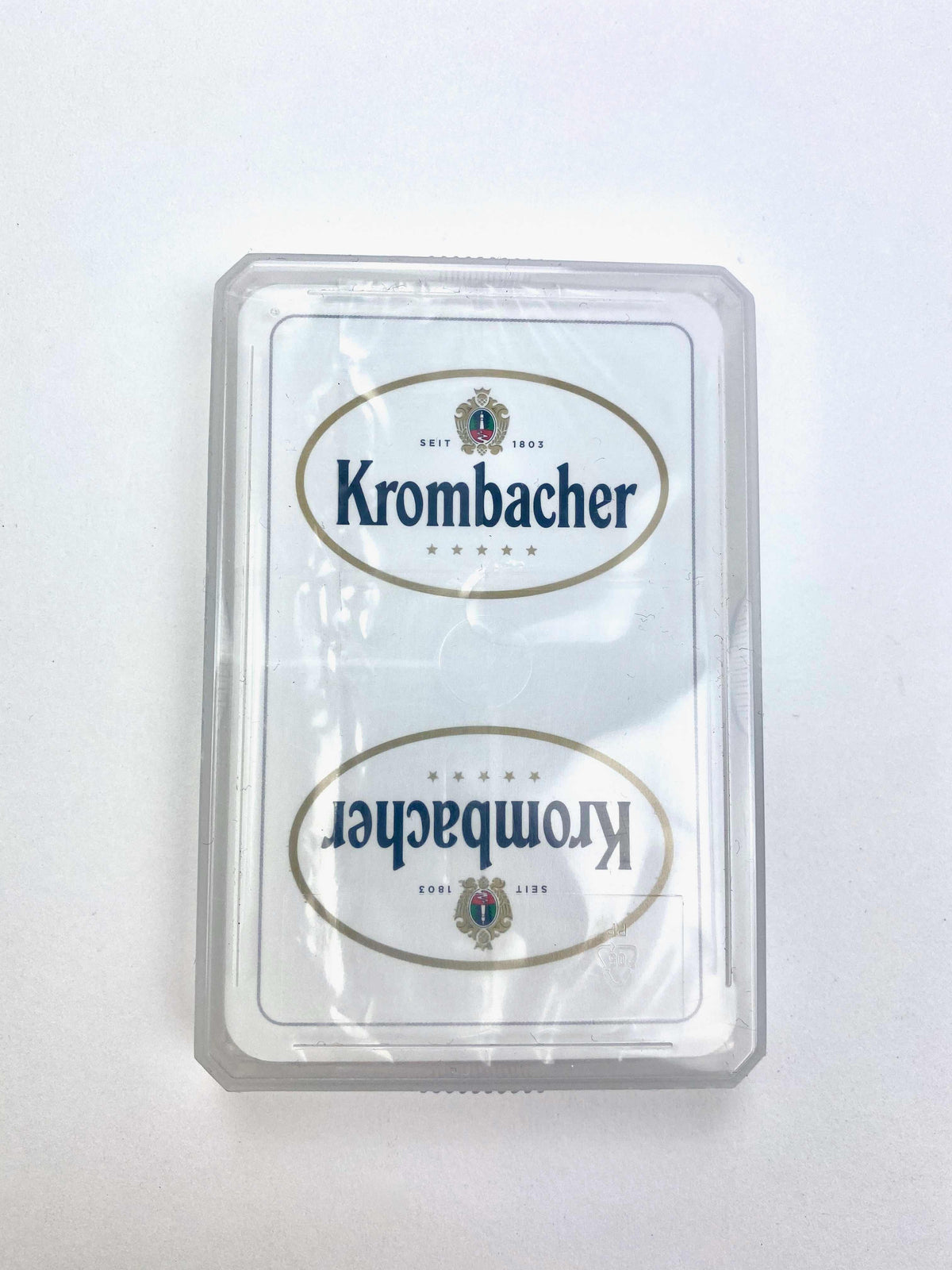 1x gra karciana Krombacher w kolorze białym