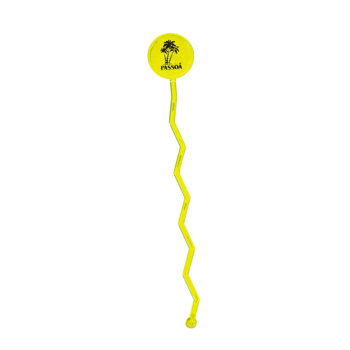1x Mieszadełko do likieru Passoa z żółtym neonowym logo