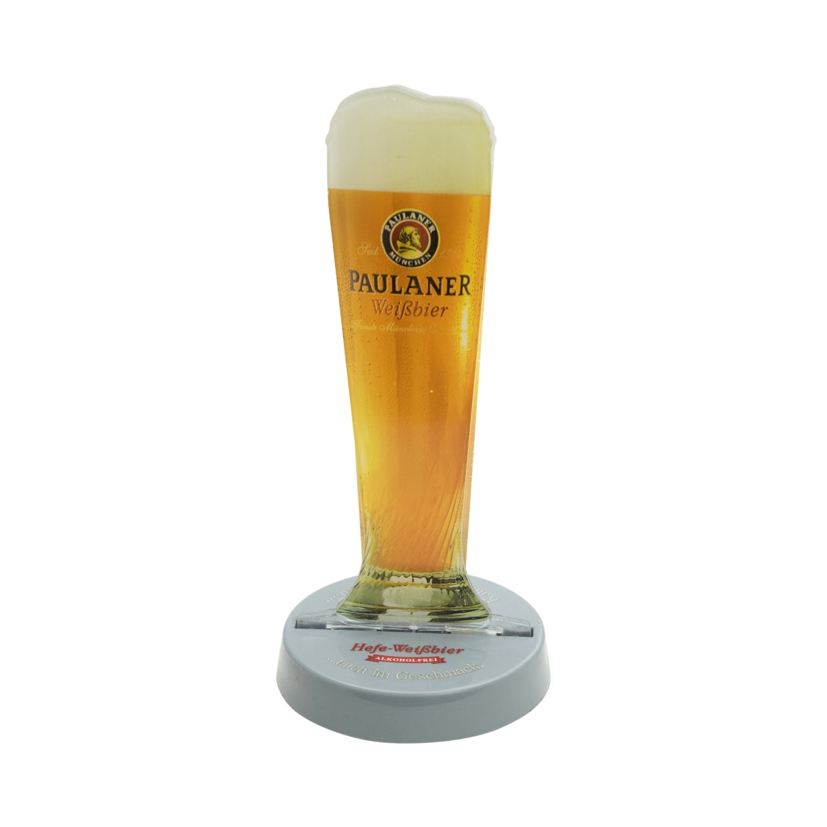1x ekspozytor stołowy piwa Paulaner Hefe-Weißbier bezalkoholowy