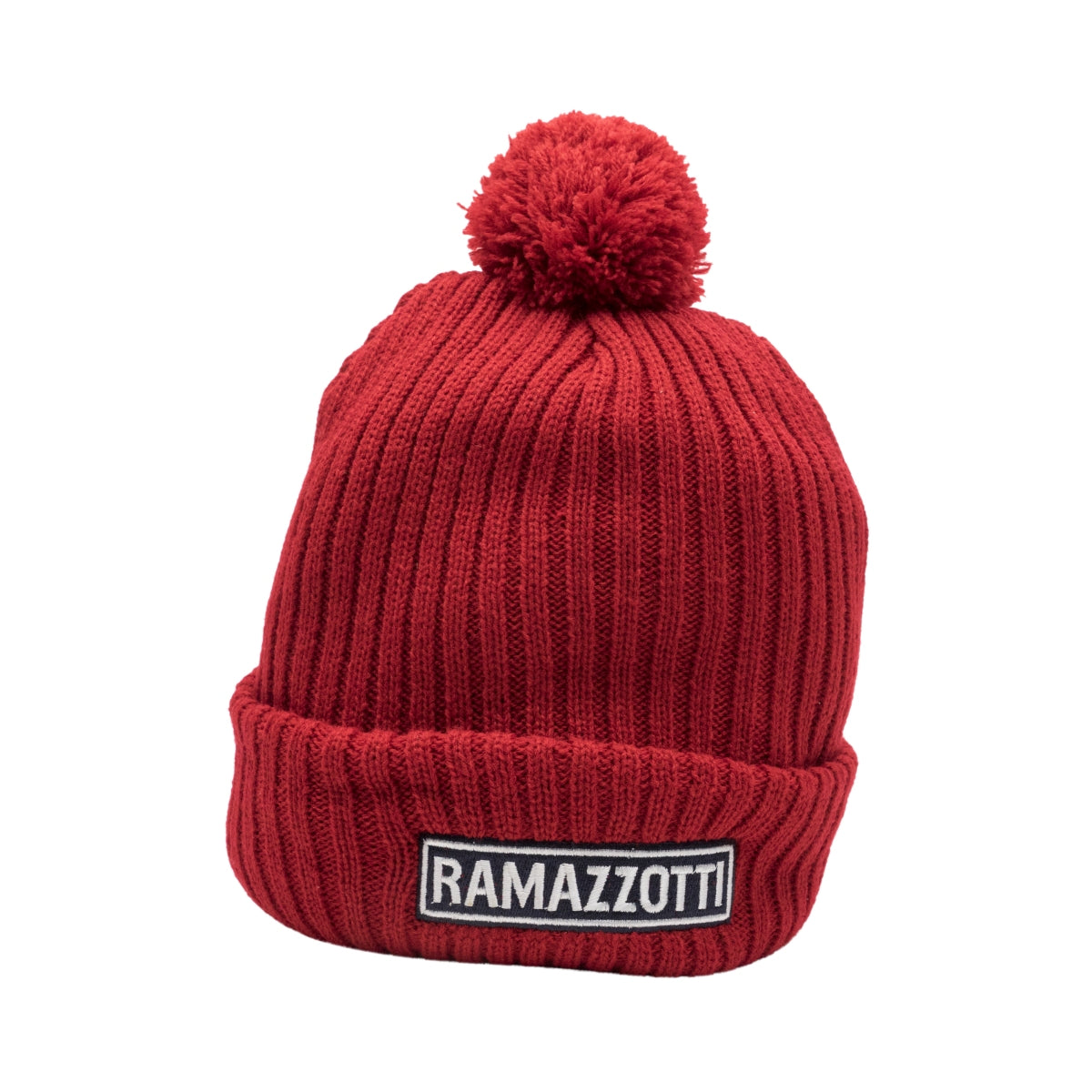1x czerwona czapka na likier Ramazzotti z materiału z klapką