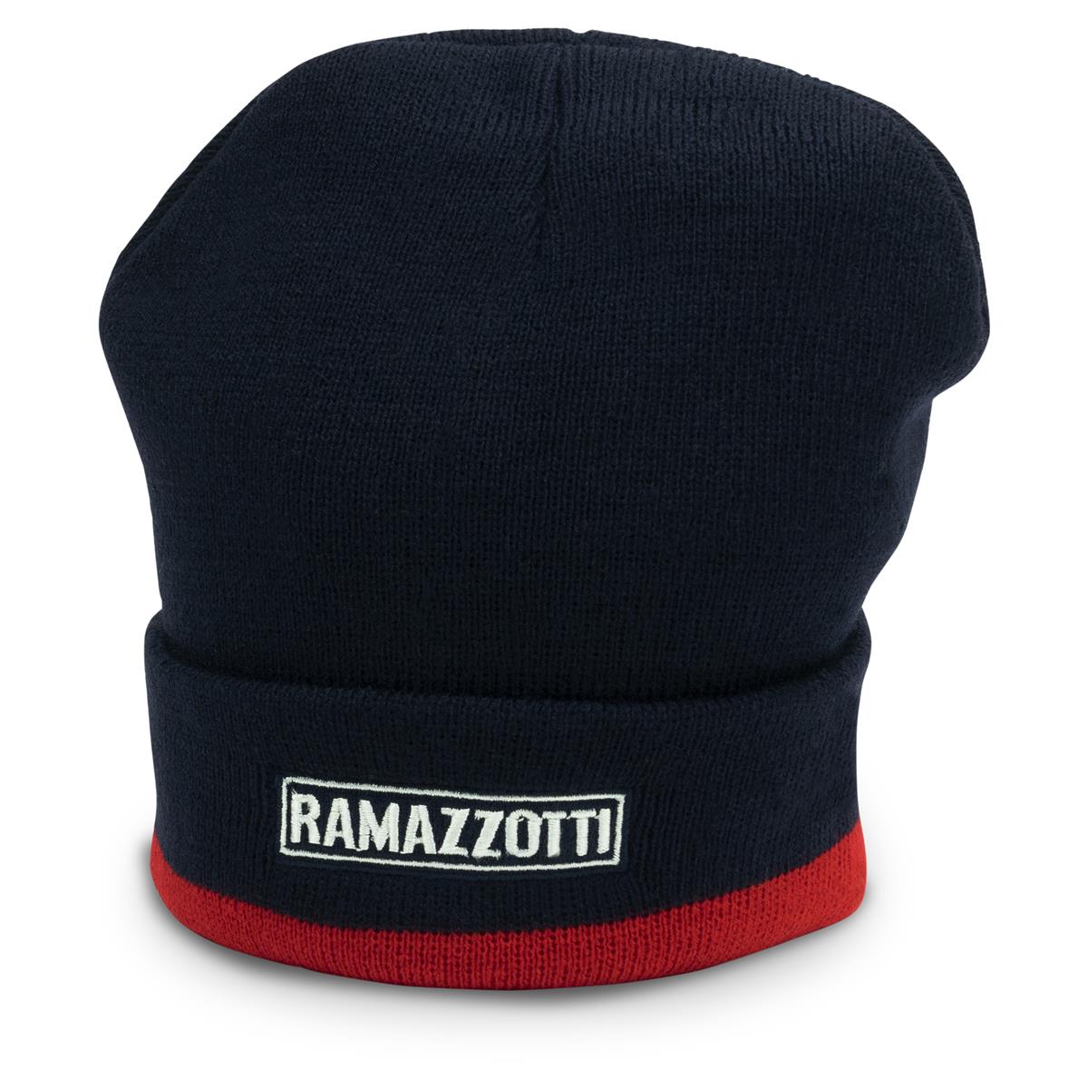 1x czapka na likier Ramazzotti wełniana niebieska składana