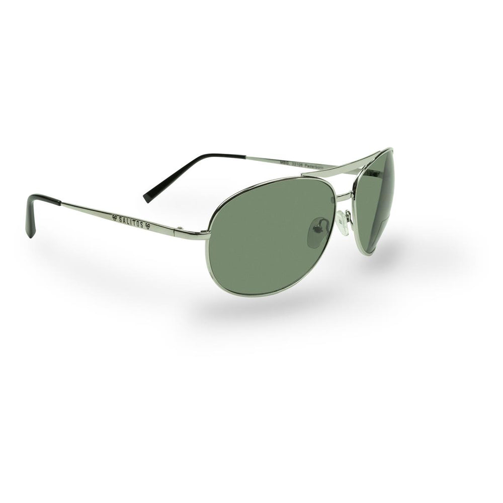 1x piwne okulary przeciwsłoneczne Salitos z pokrowcem Pilot Silver