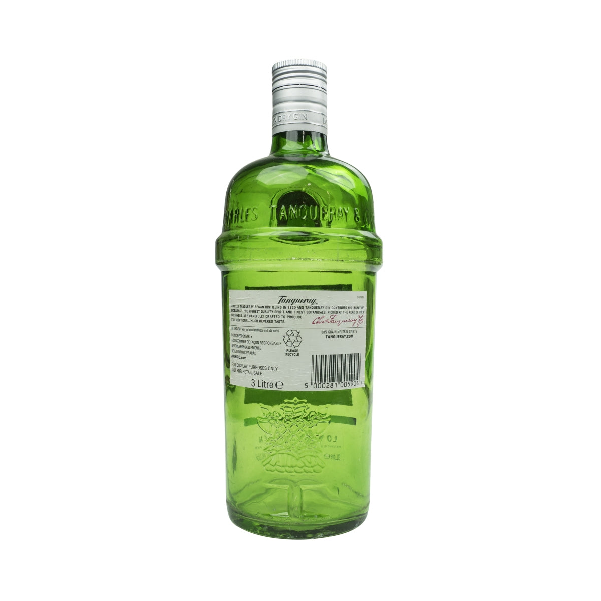 1x Tanqueray Gin show butelka 3 litry prawdziwe szkło – Widok 2