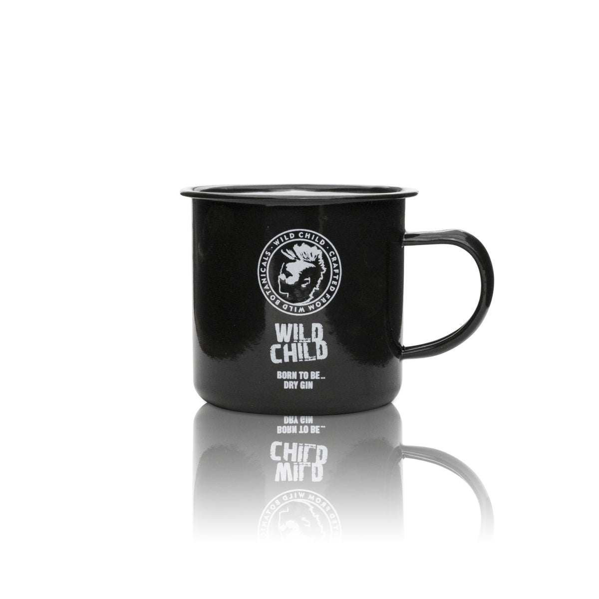 1x Wild Child gin cup emaliowany metalowy czarny – Widok 2