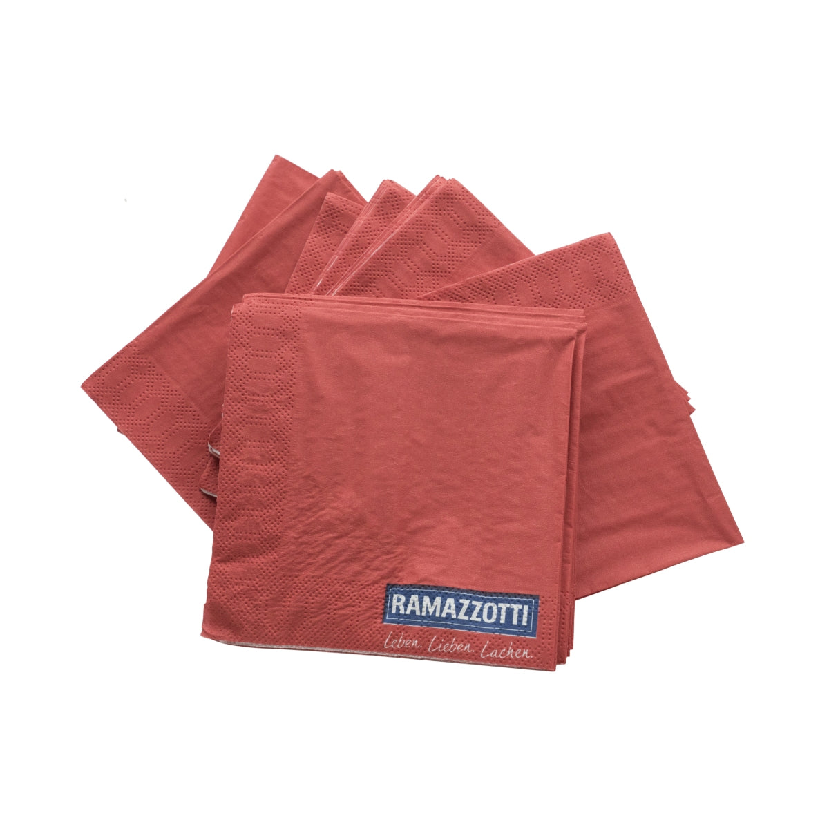 200x Ramazzotti serwetki likierowe czerwone 24x24 – Widok 2