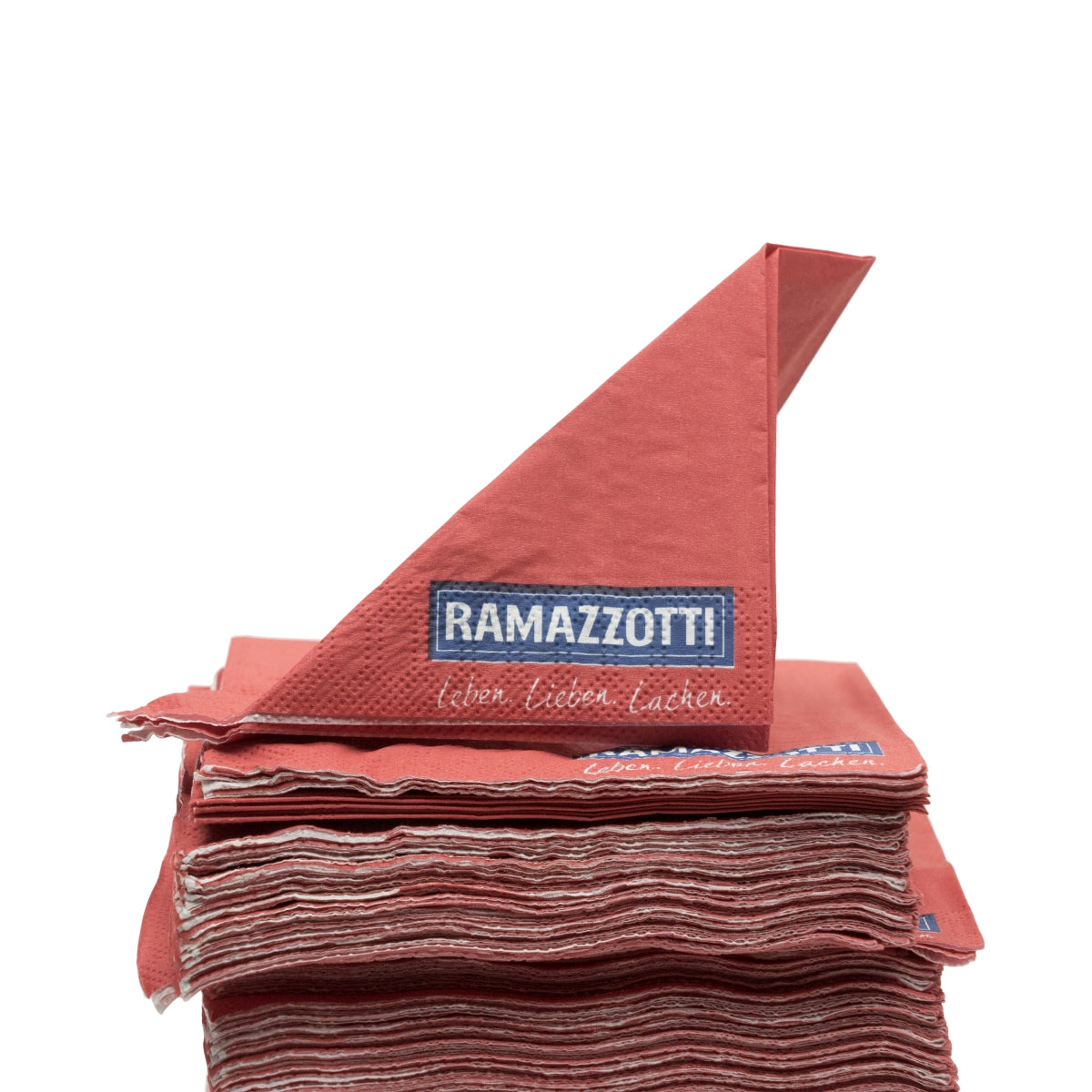 200x Ramazzotti serwetki likierowe czerwone 24x24 – Widok 3
