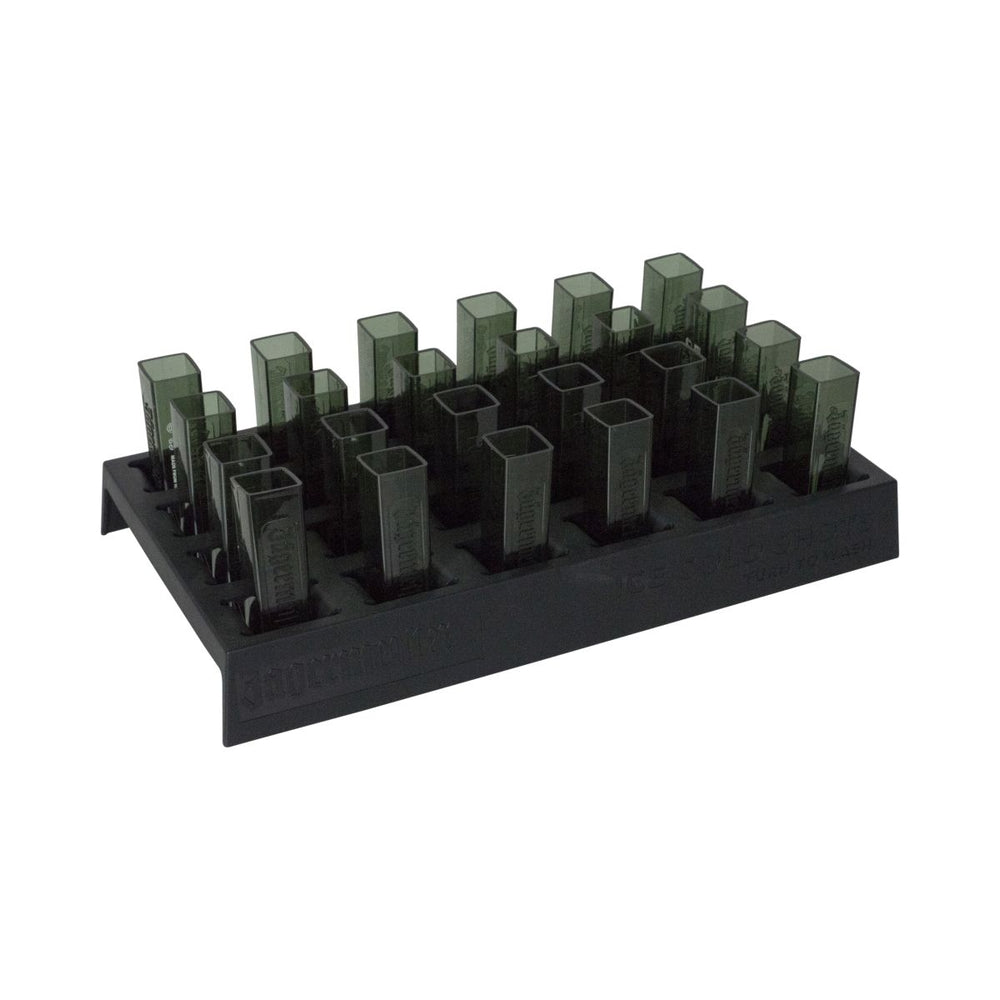 24x zestaw kieliszków Jägermeister Uchwyt 3 cl Kieliszki plastikowe Tooter Rack Stamp
