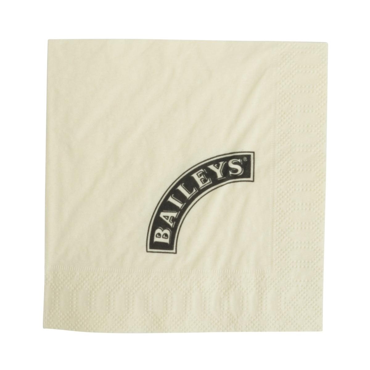 250x Baileys likier serwetki kremowe logo zakrzywione