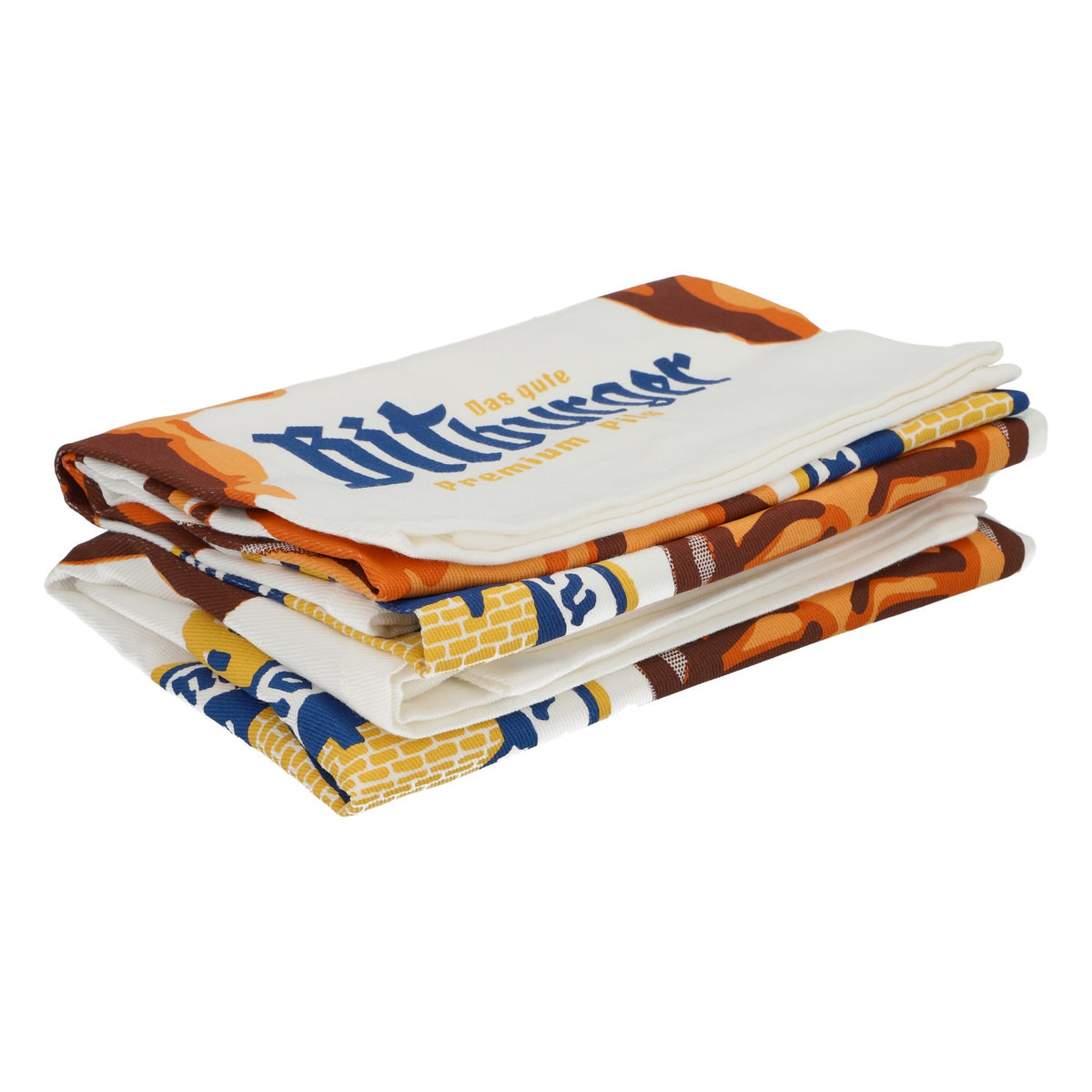 2x ściereczki kuchenne Bitburger Beer w stylu retro