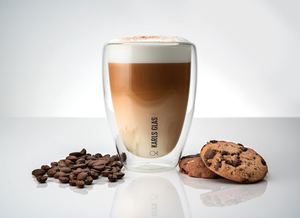 2x dwuścienne szkło termiczne 0,35l Latte Macchiato wysokiej jakości kawa