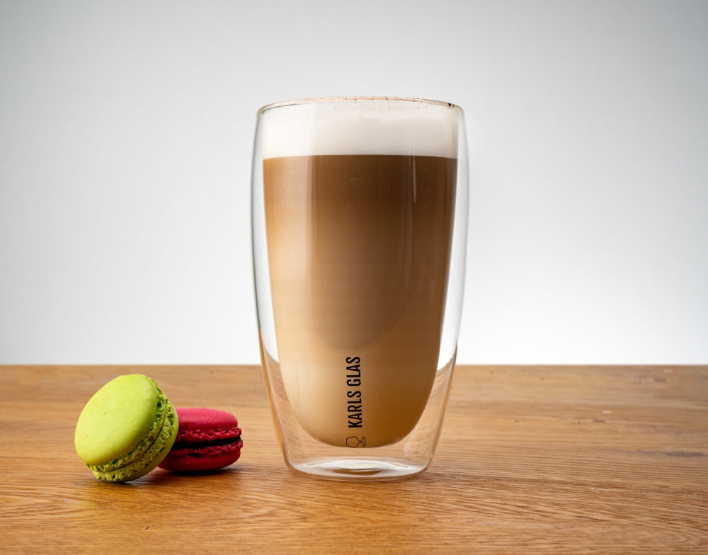 2x dwuścienne szkło termiczne 0,45l Latte Macchiato wysokiej jakości kawa