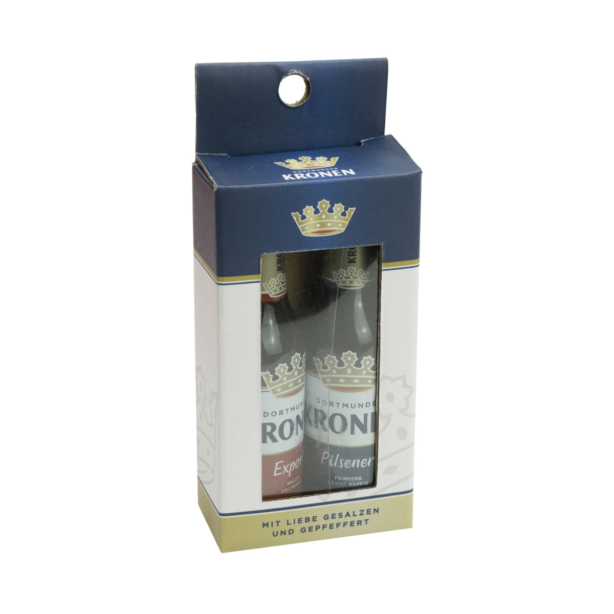 2x solniczka do piwa z koroną, pieprzniczka ceramiczna – Widok 3
