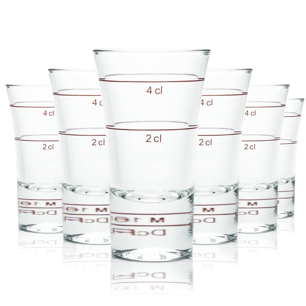 120x Shot Glass 4cl Stamper Short Glasses Gastro Calibrated Borgonovo Schnapps Senior