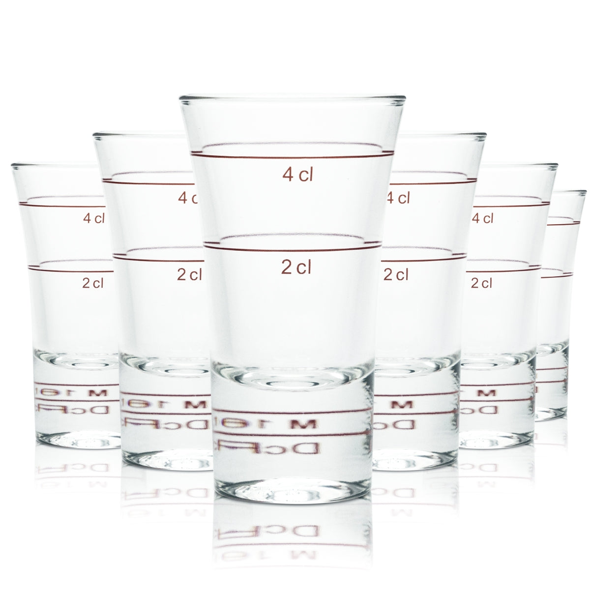 120x Shot Glass 4cl Stamper Short Glasses Gastro Calibrated Borgonovo Schnapps Senior