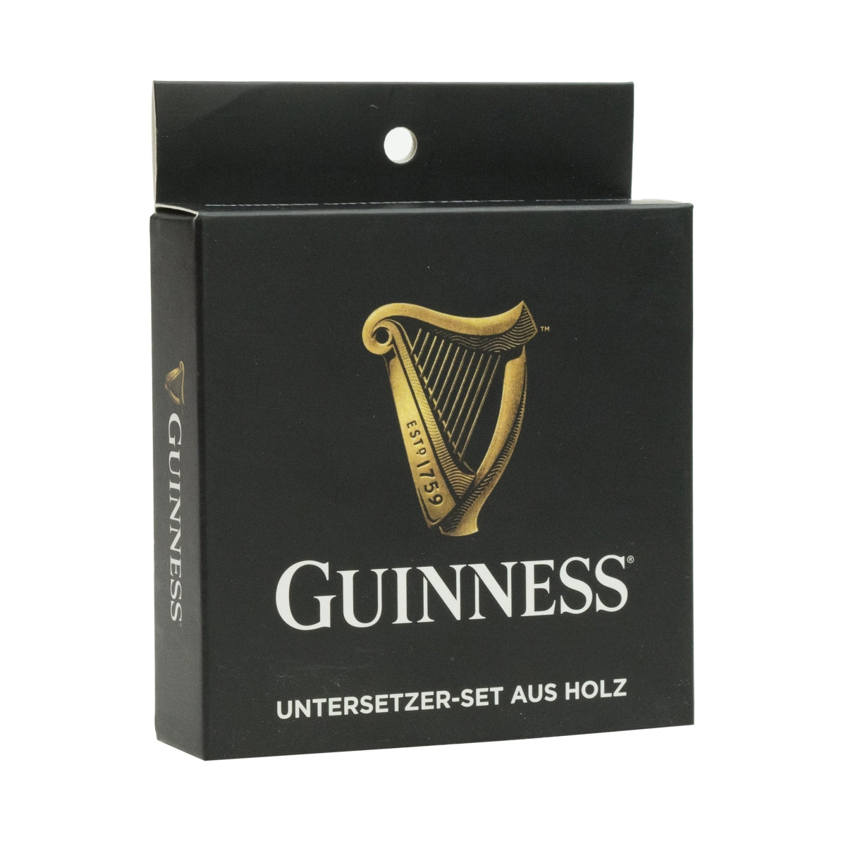 4x podkładki pod piwo Guinness, drewniane, chroniące szklanki, eleganckie, do dekoracji baru – Widok 2