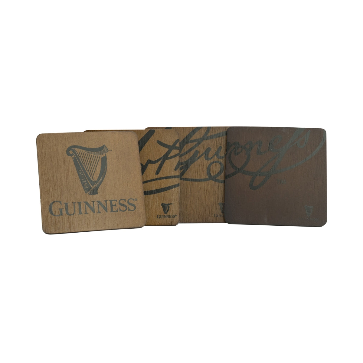 4x podkładki pod piwo Guinness, drewniane, chroniące szklanki, eleganckie, do dekoracji baru – Widok 3