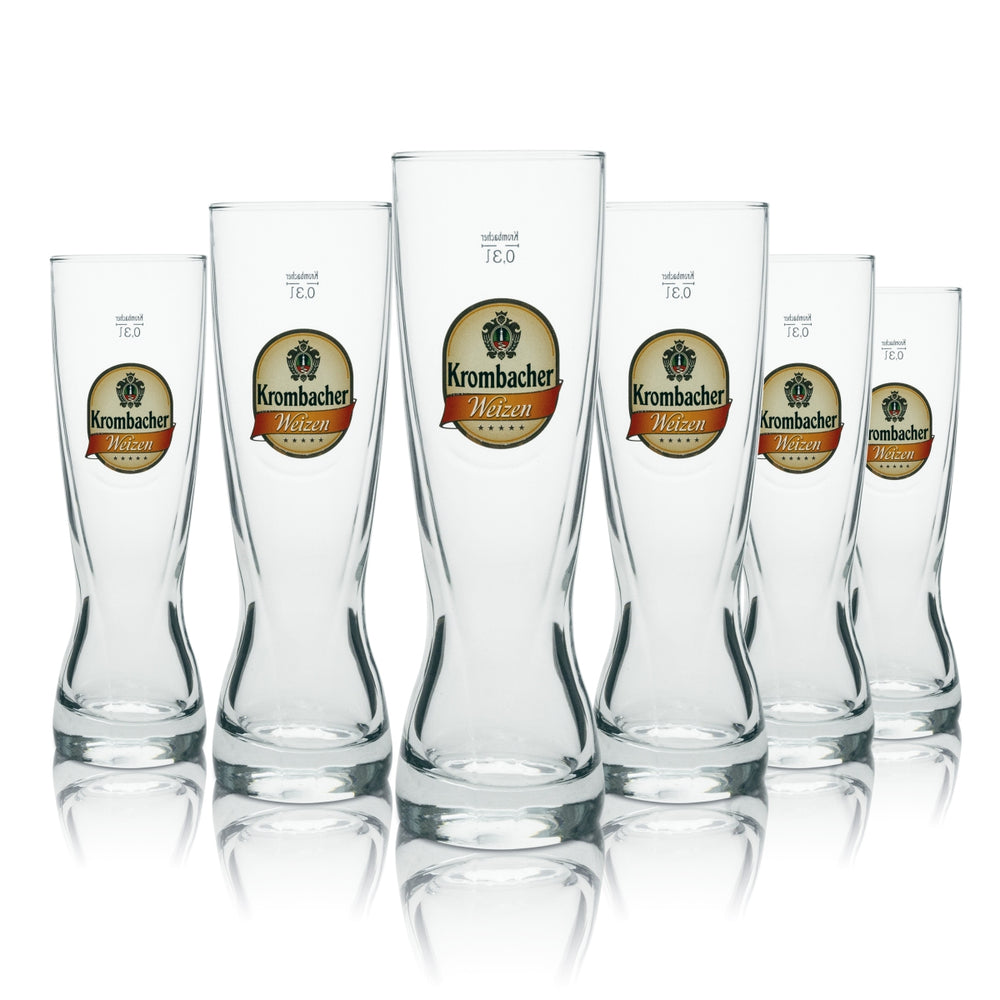 4x szklanka do piwa Krombacher Weizen 0,3l dla koneserów