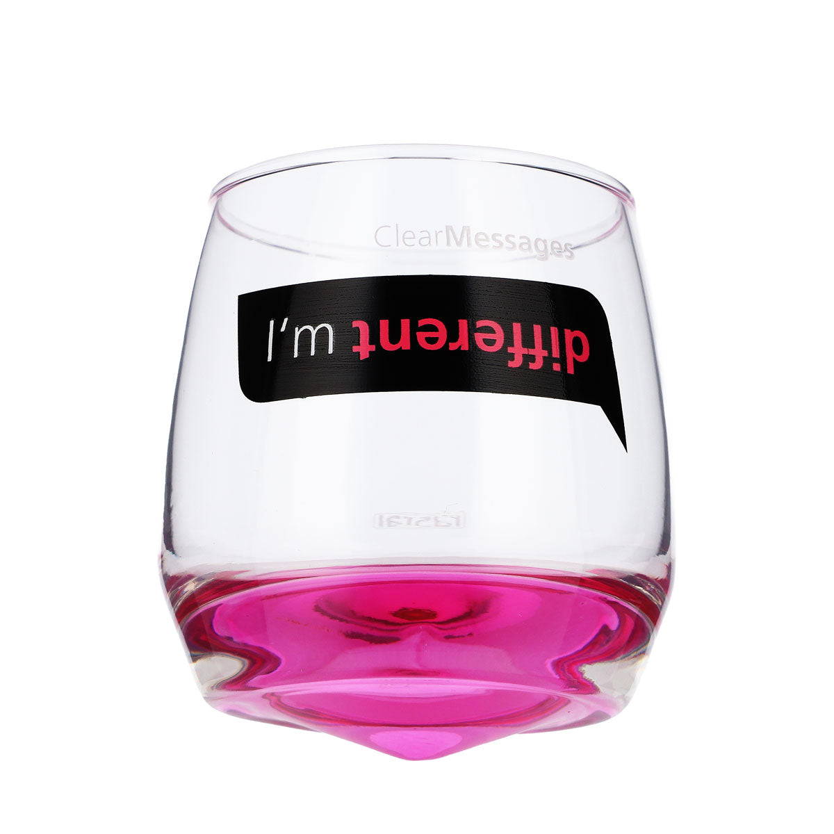 4x szklanki Rastal 0,2 l Szklanki designerskie Tumbler Schwenker „I´m different” – Widok 3