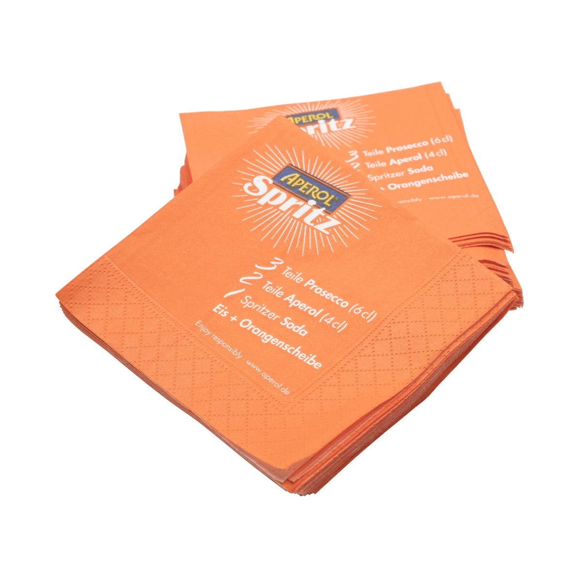 50x Aperol aperitif serwetki pomarańczowe spritz 12x12cm – Widok 3