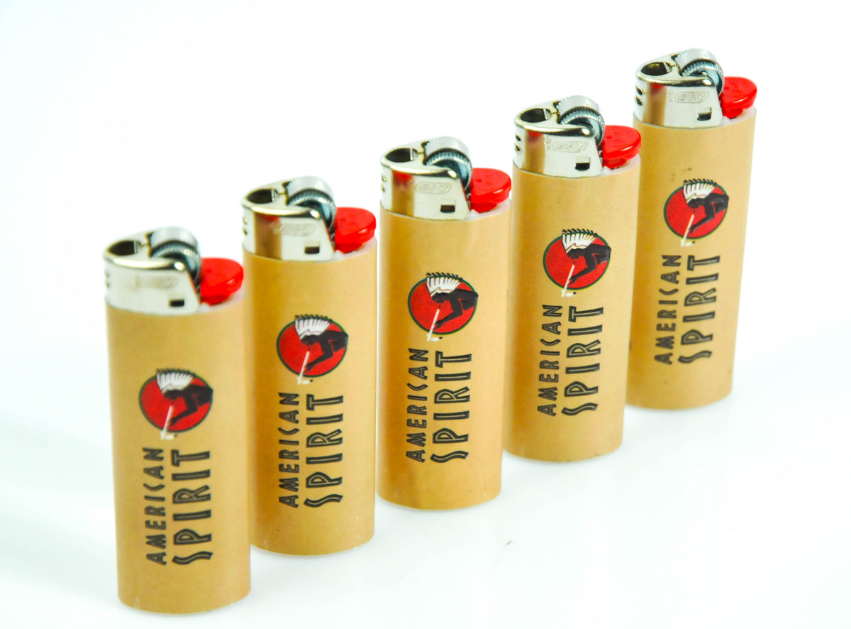 5x zapalniczka American Spirit do tytoniu Lighter Reibrand Beige BIC Maxi – Widok 3