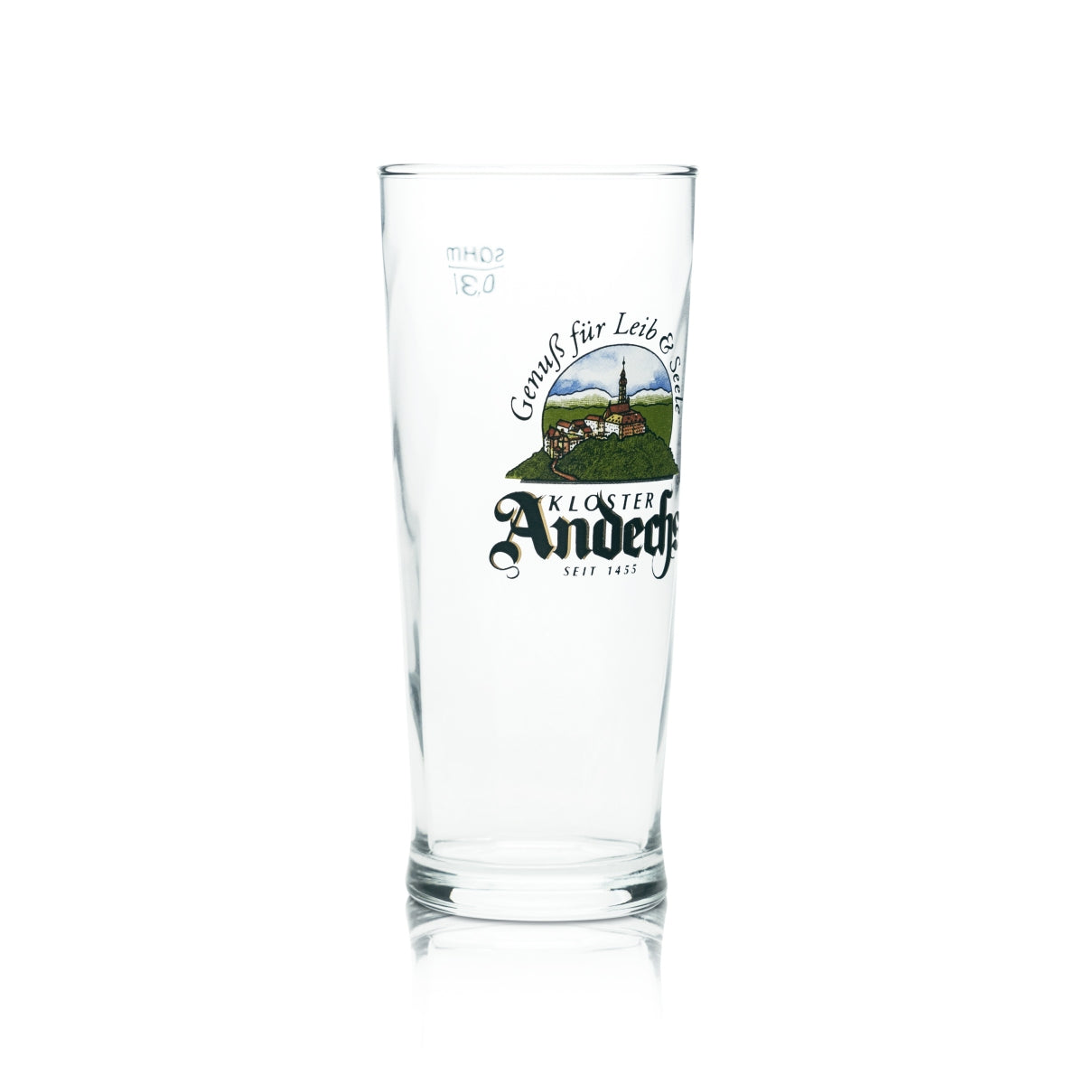 6 Andechs szklany kufel do piwa 0,3l Logo Sahm nowy – Widok 3