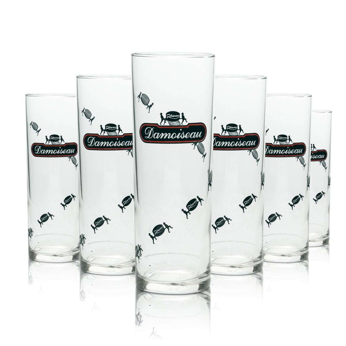 6 Damoiseau Rum Glass 0,25l Longdrink Glass "Tubo" nowość