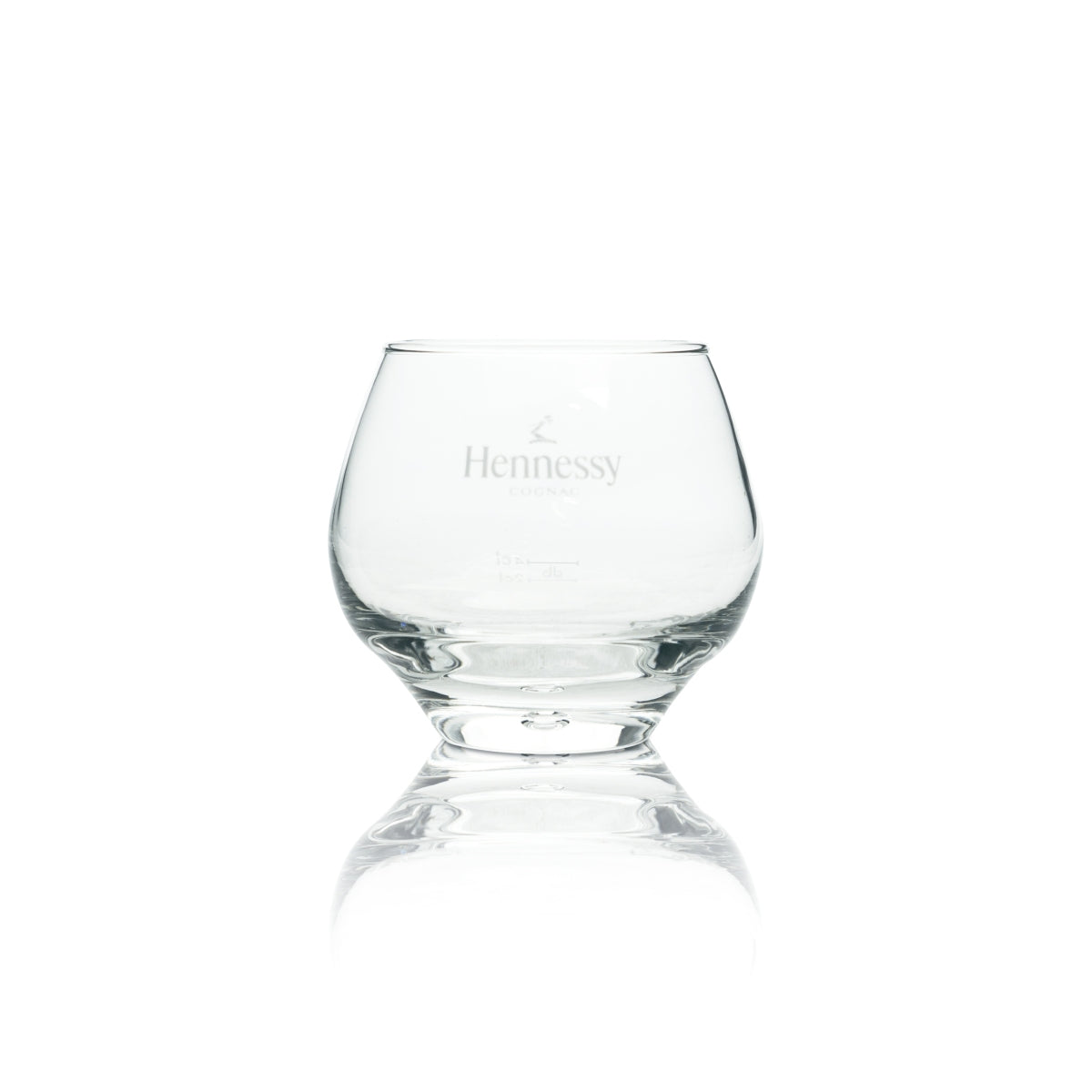 6 Hennessy Cognac szklany okrągły kubek z bańką 300ml nowy – Widok 2