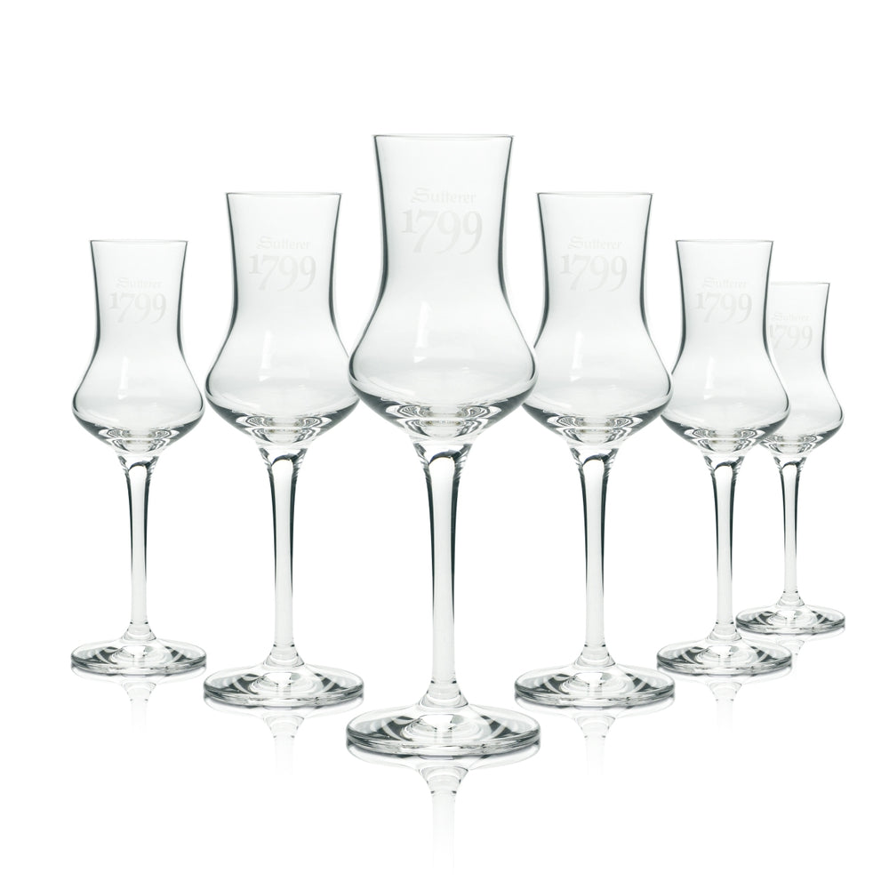 6 Sutterer 1799 Grappa glass 0,1l Nosing glass new