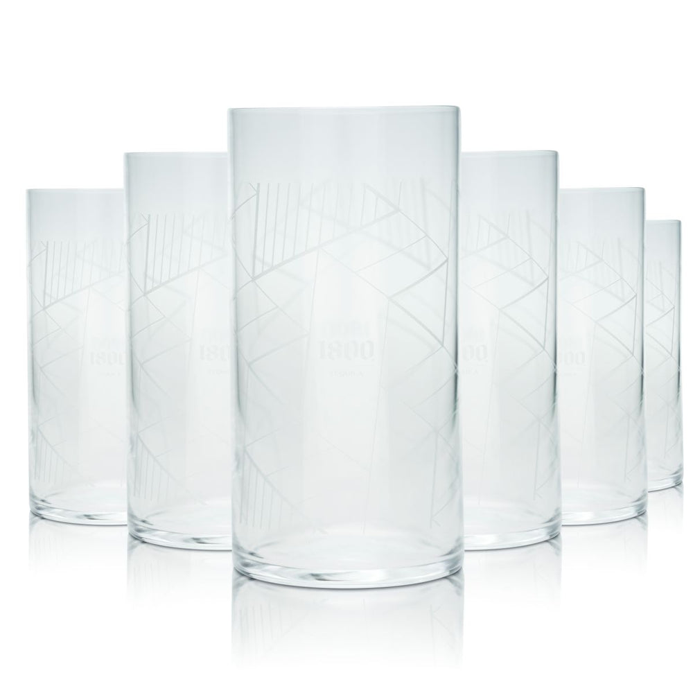 6x 1800 Tequila Glass 0,375l Longdrink Glass Najwyższej klasy Highball Glasses Set Aperitif
