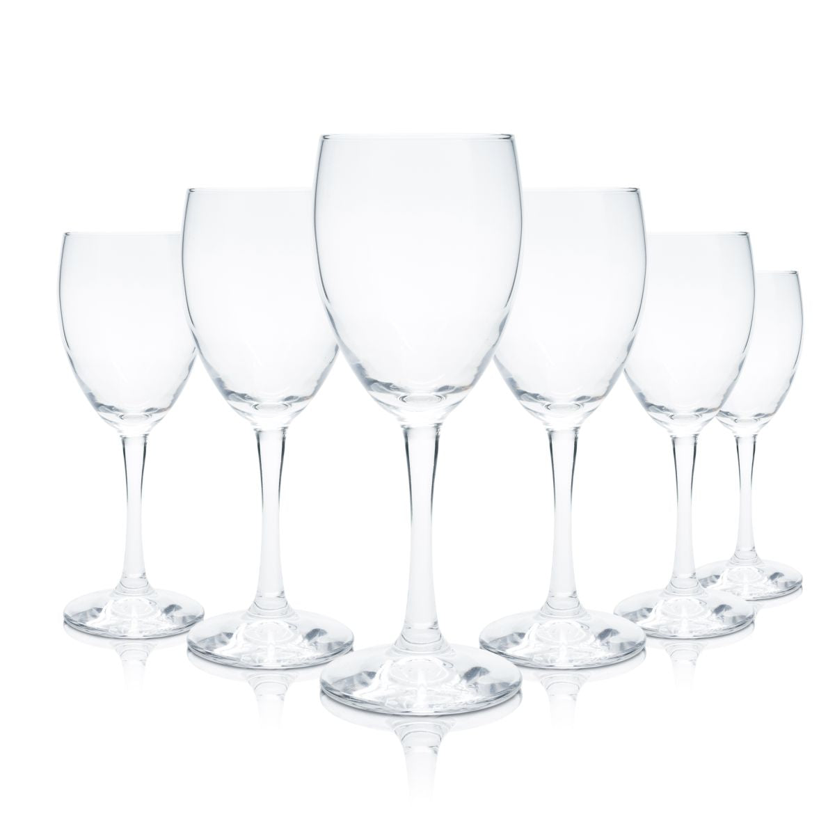6x 57Water glass 0.2l goblet glass mineral water sparkling juice glasses set Gastro