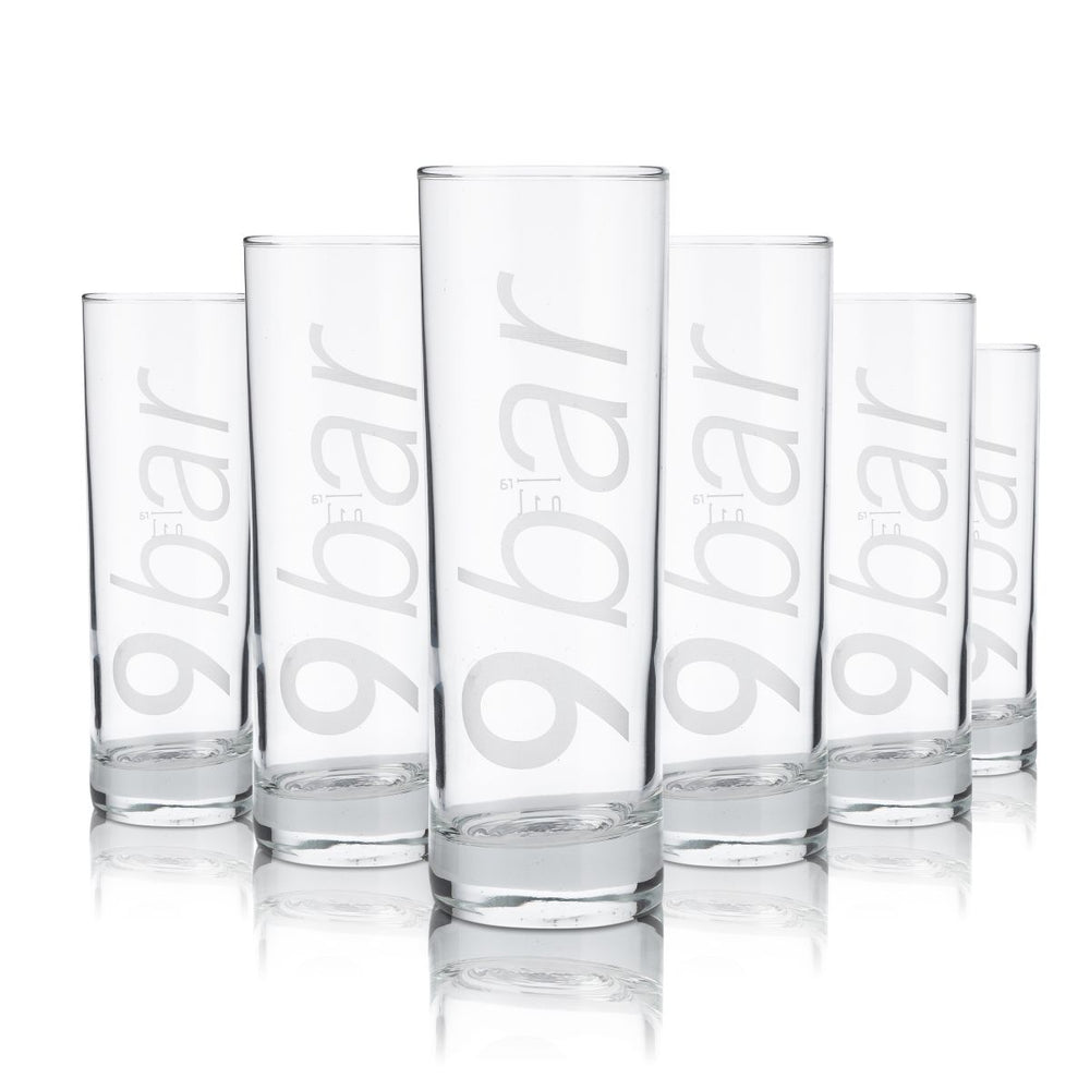 6x 9Bar Szklanka 0,22 l Szklanka do drinków długich Szklanka koktajlowa Zestaw szklanek do aperitifów Gastro Kalibrowane