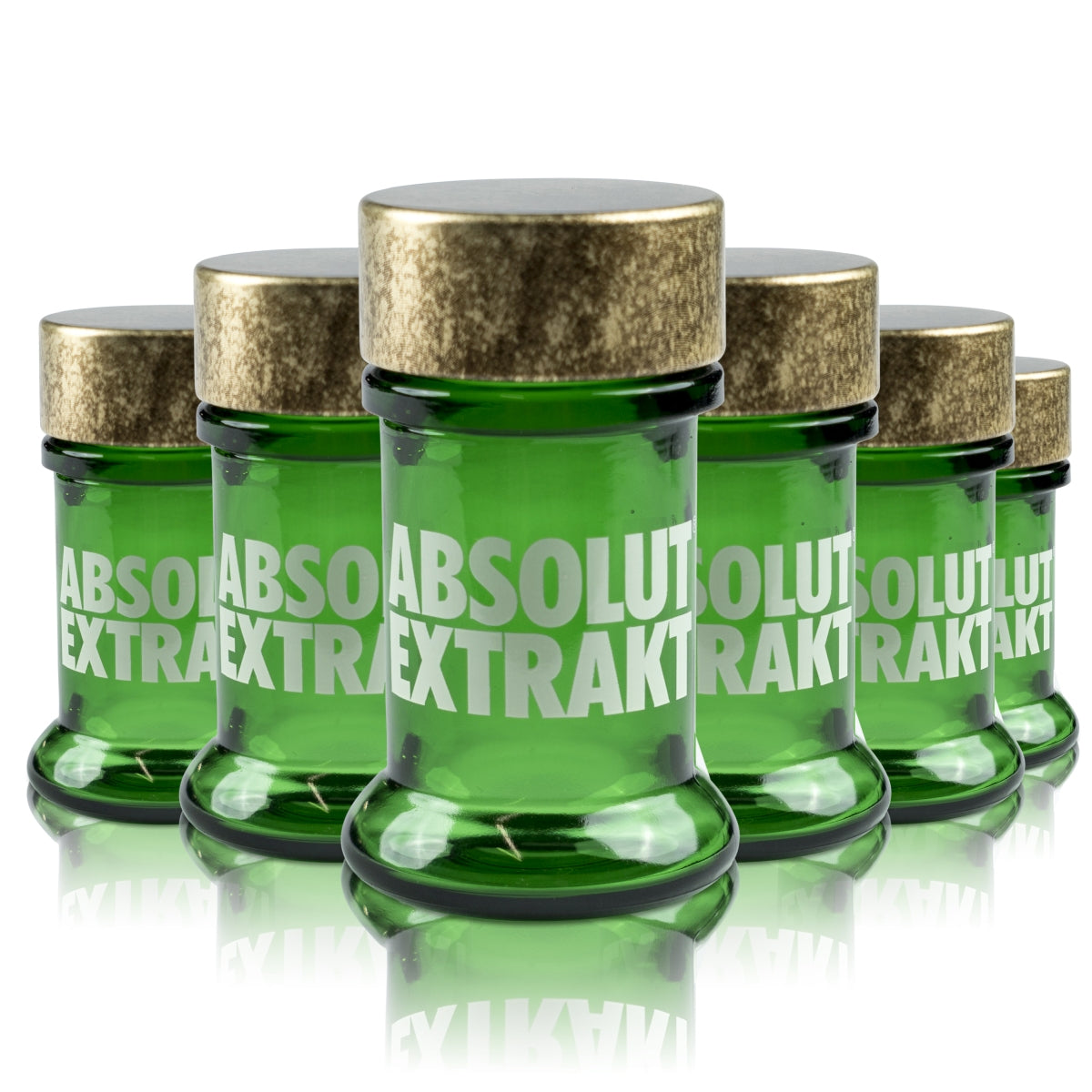 6x Absolut kieliszek 2cl shot sznaps kieliszki prawdziwe szkło ekstrakt stamper pokrywka krótki