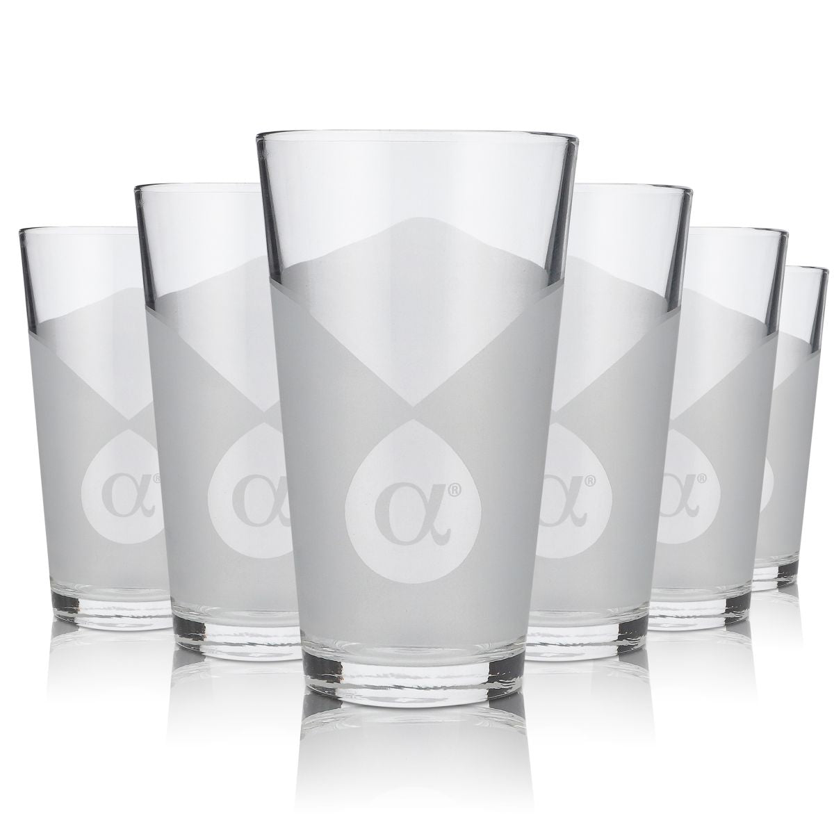 6x Alpha Noble Szklanka 0,4 l Szklanka do drinków długich Willi Becher Zestaw szklanek Vodka Longdrink